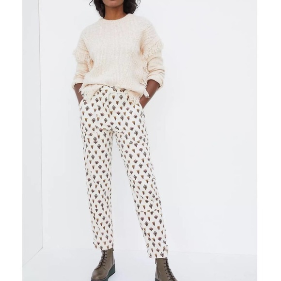 ♥️… Anthropologie Fleurette Printed Corduroy Pants - Picture 9 of 9